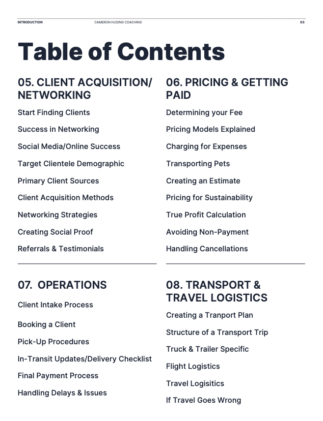 Private Auto Transport Business Blueprint